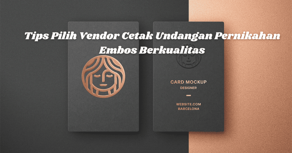 Cetak Undangan Pernikahan Embos