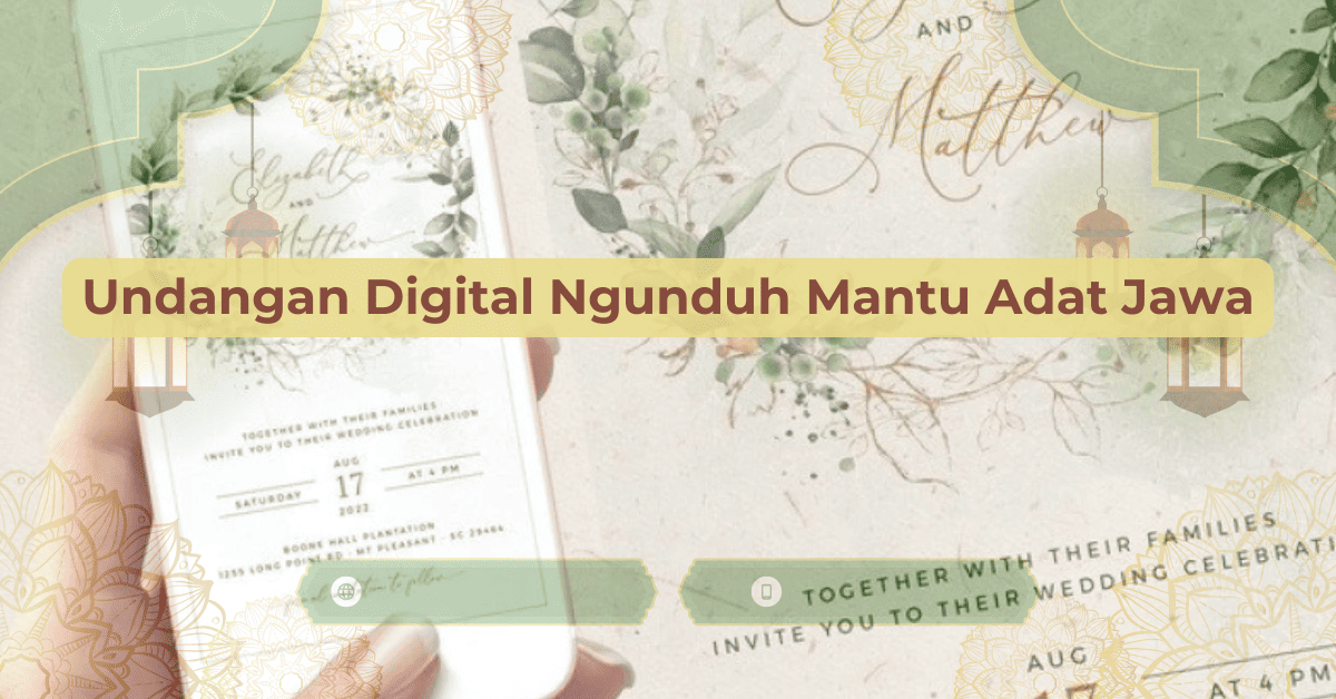 Undangan Digital Ngunduh Mantu Adat Jawa