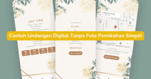 Contoh Undangan digital tanpa foto