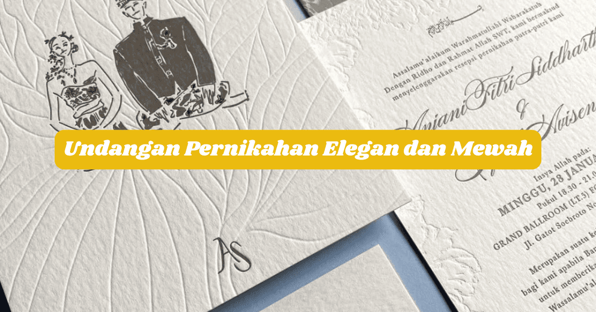 undangan pernikahan elegan dan mewah