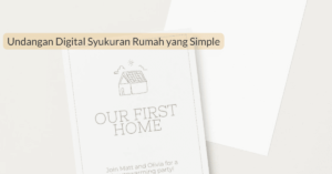 Undangan Digital Syukuran Rumah yang Simple
