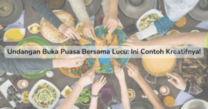 Undangan Buka Puasa Bersama Lucu