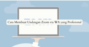 Undangan Zoom via WA