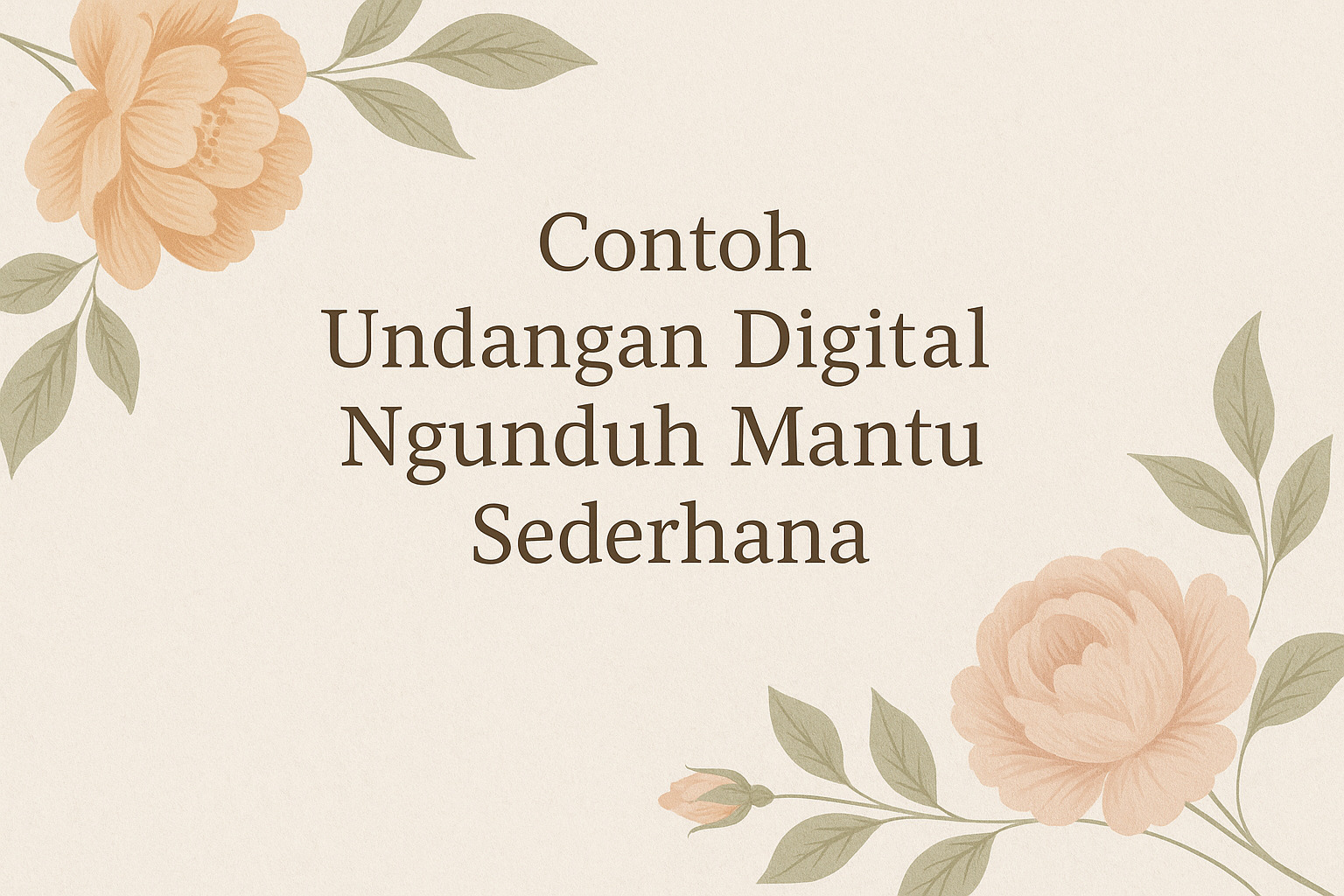 Contoh Undangan Digital Ngunduh Mantu