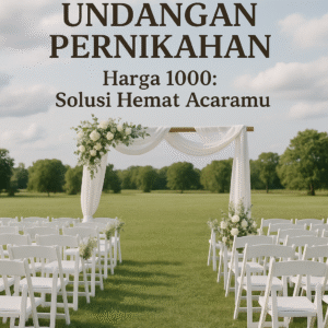 Undangan Pernikahan Harga 1000
