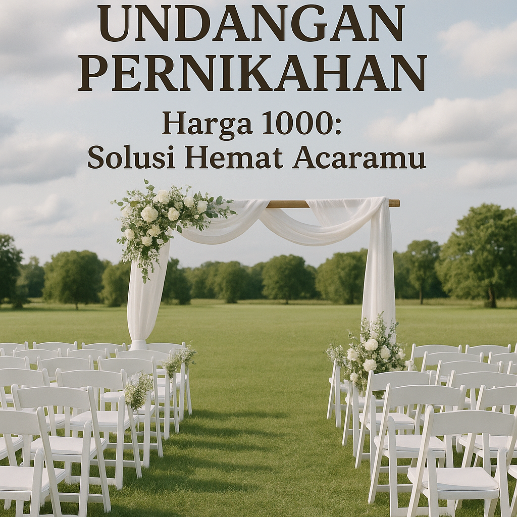 Undangan Pernikahan Harga 1000