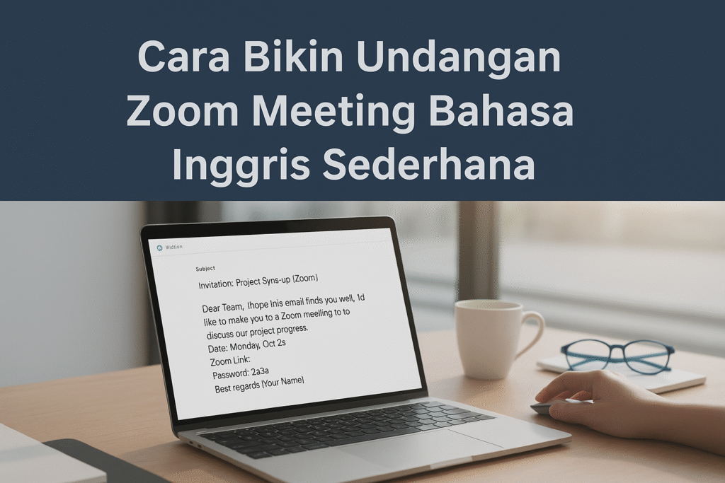 Undangan Zoom Meeting Bahasa Inggris