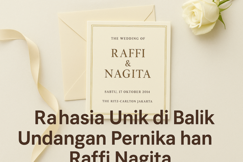 Undangan Pernikahan Raffi Nagita