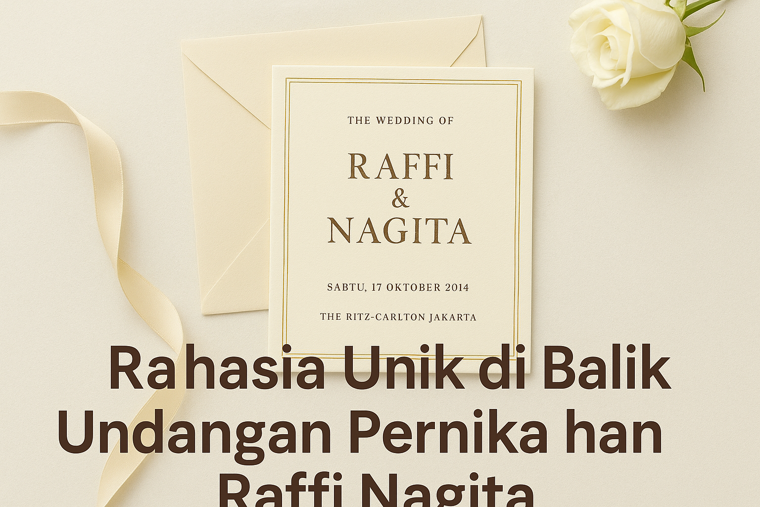 Undangan Pernikahan Raffi Nagita