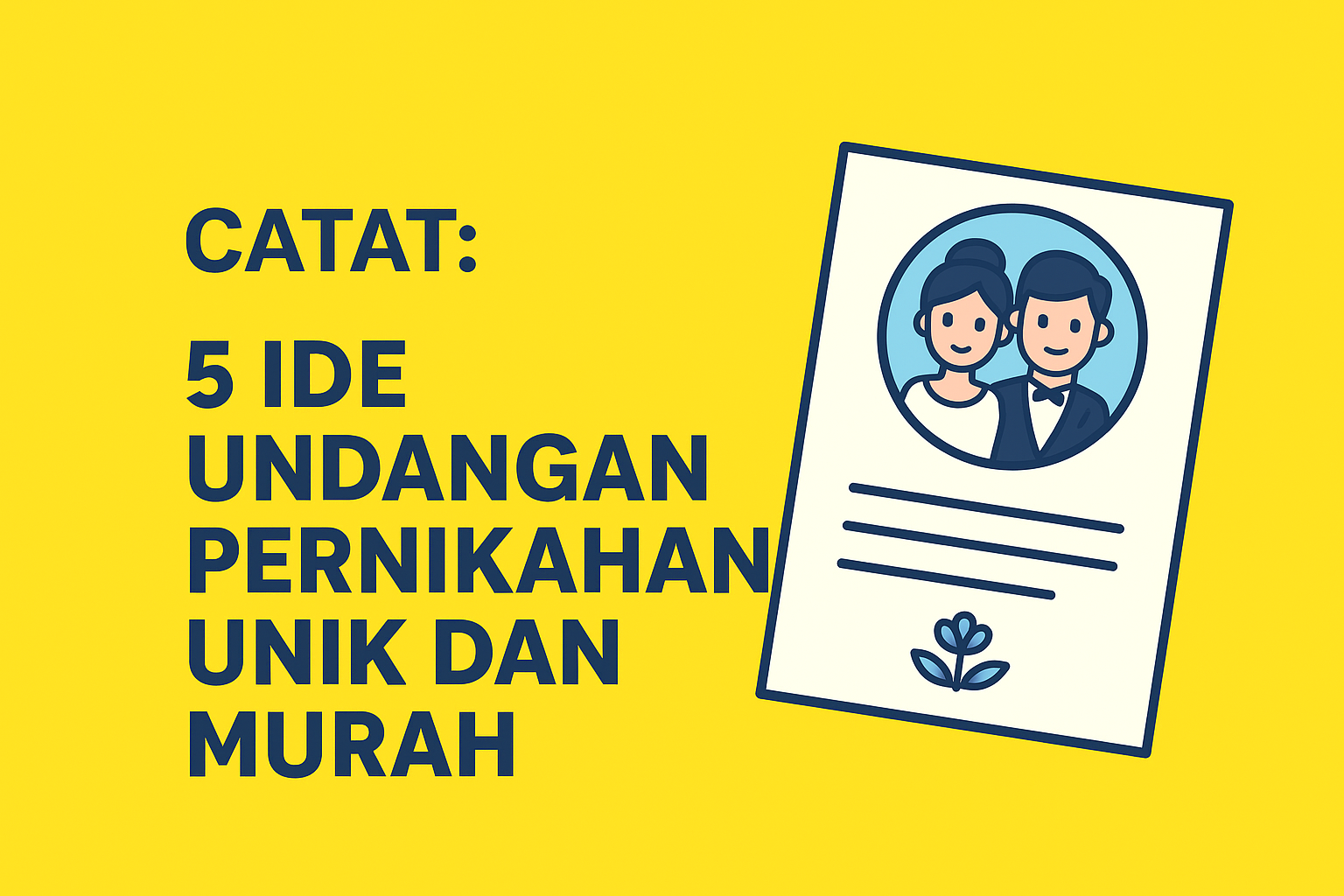 Undangan Pernikahan Unik dan Murah