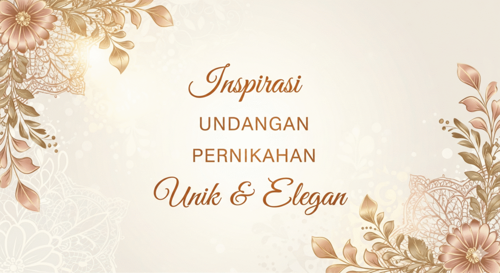 Undangan Pernikahan Unik & Elegan
