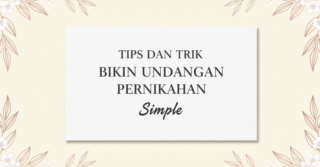 Undangan Pernikahan Simple