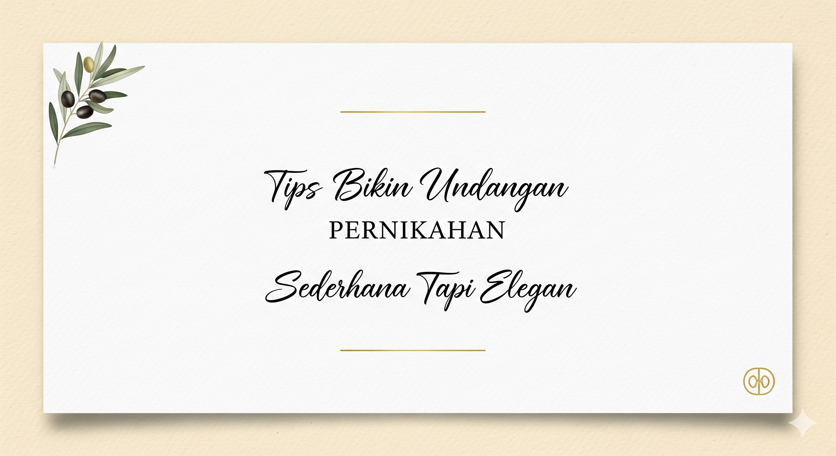 Undangan Pernikahan Sederhana
