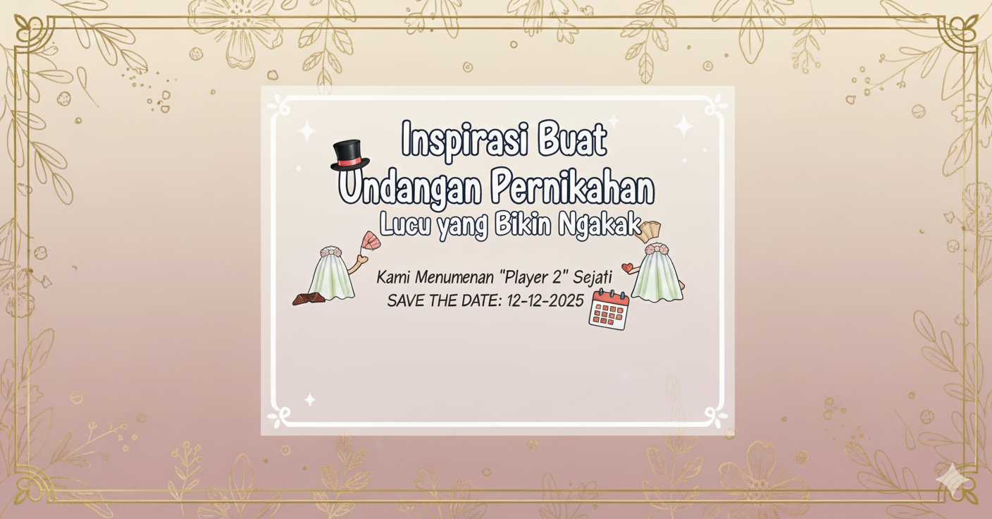 Undangan Pernikahan Lucu