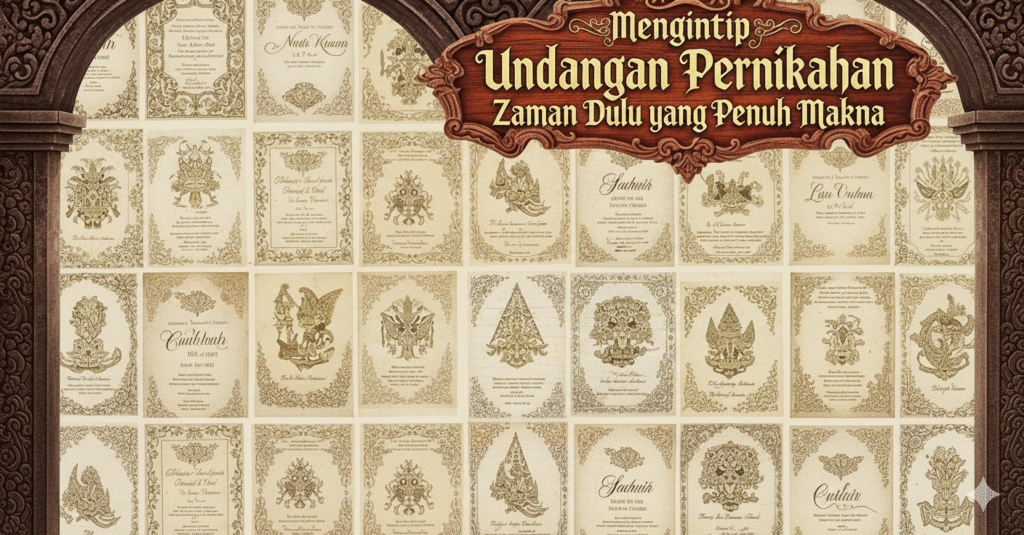 Undangan Pernikahan Zaman Dulu