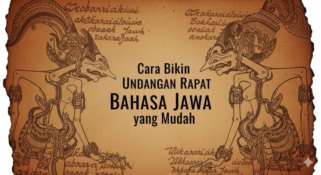 Undangan Rapat Bahasa Jawa