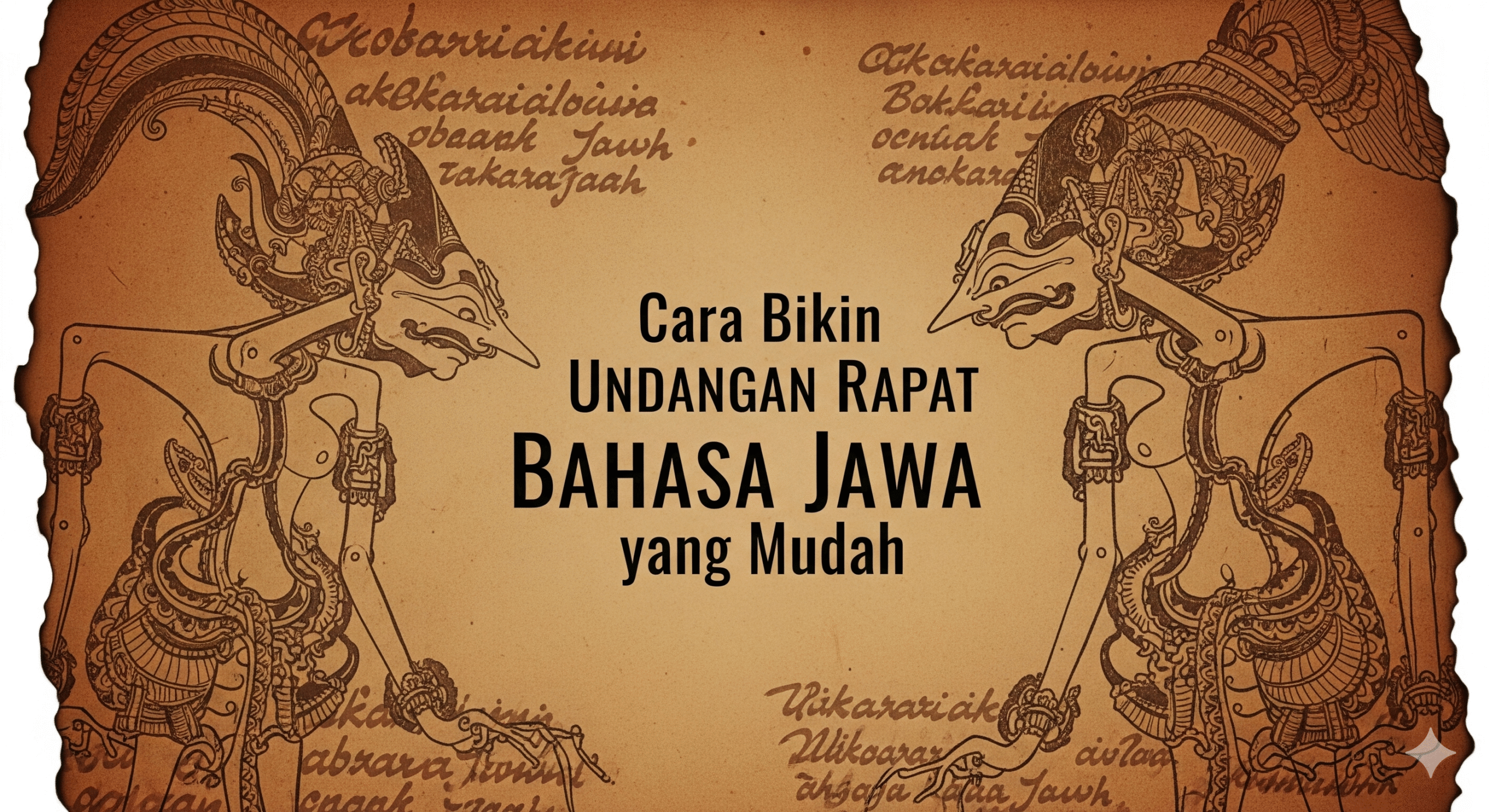 Undangan Rapat Bahasa Jawa