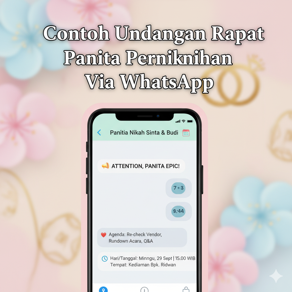 Undangan Rapat Panitia Pernikahan