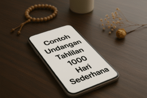 Undangan Tahlilan 1000 Hari