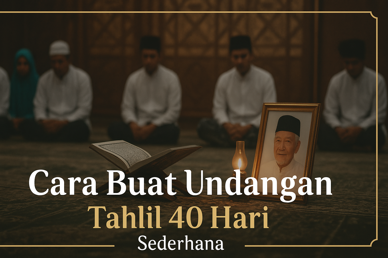Undangan tahlil 40 hari