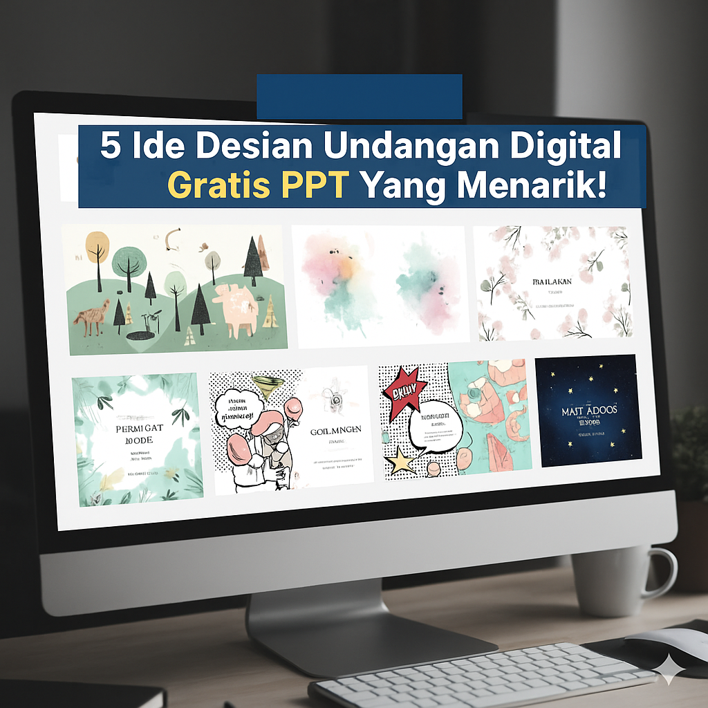 Desain Undangan Digital Gratis PPT