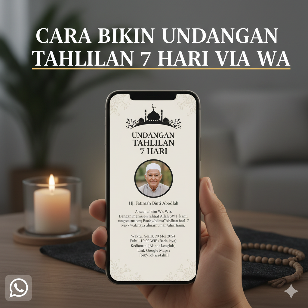 Undangan Tahlilan 7 Hari Via WA