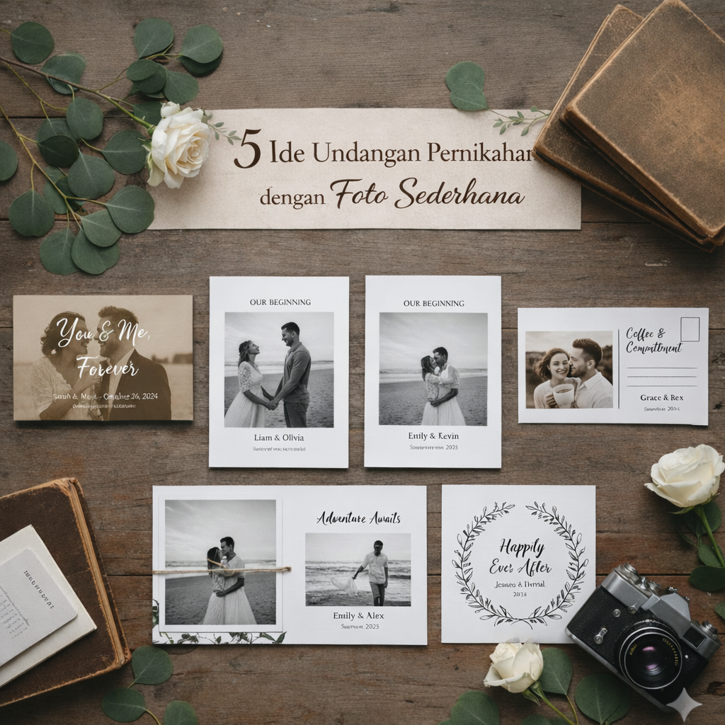 Undangan Pernikahan dengan Foto