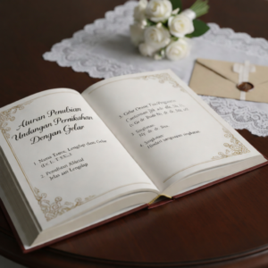 Undangan Pernikahan Dengan Gelar