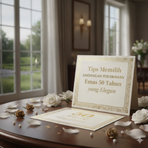 Undangan Pernikahan Emas