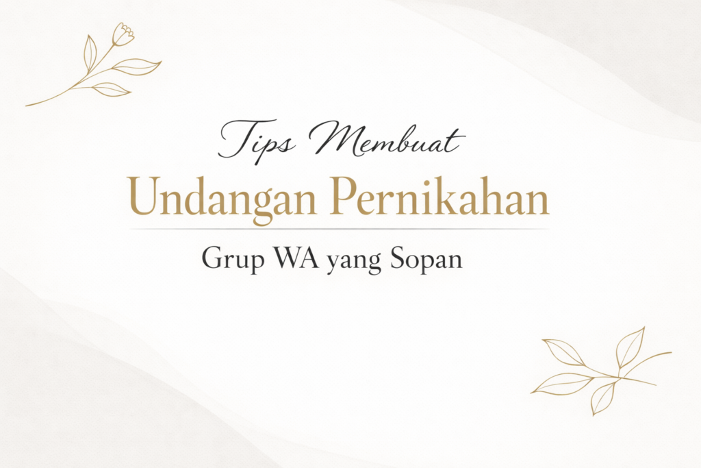 Undangan Pernikahan Grup WA