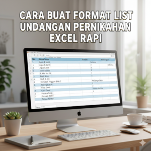 Format List Undangan Pernikahan Excel