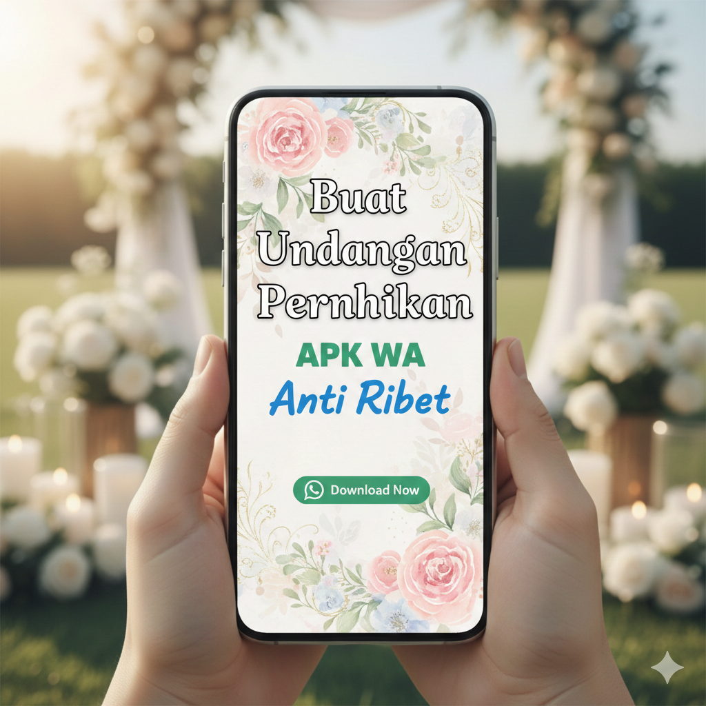 Buat Undangan Pernikahan APK WA, Anti Ribet