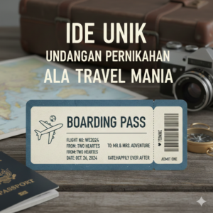 Undangan Pernikahan Boarding Pass