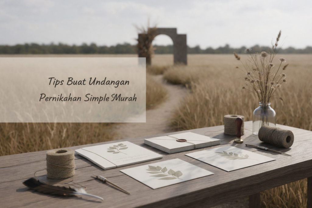 Undangan Pernikahan Simple Murah