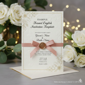 Template Undangan Pernikahan Resmi